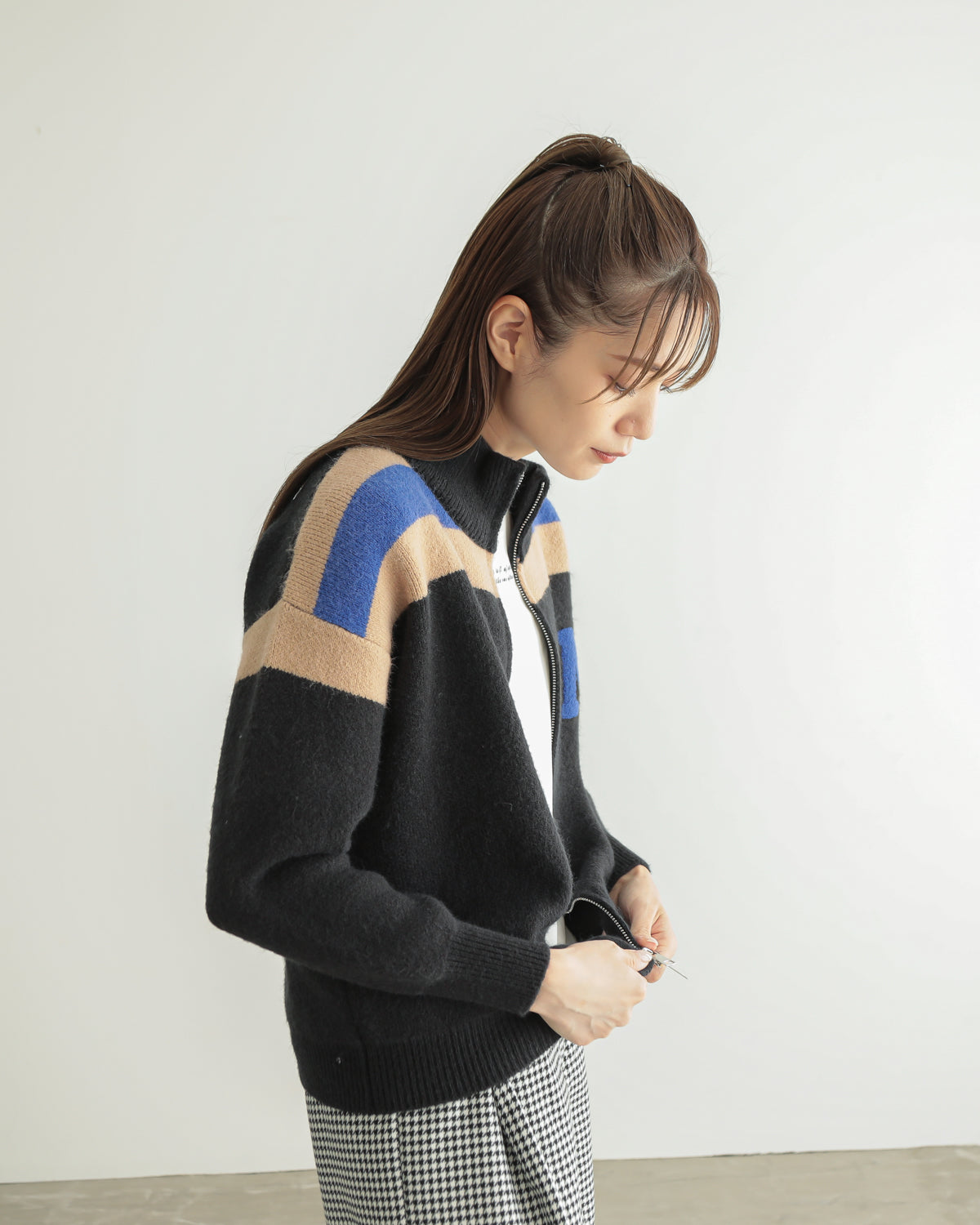 M patchwork cardigan