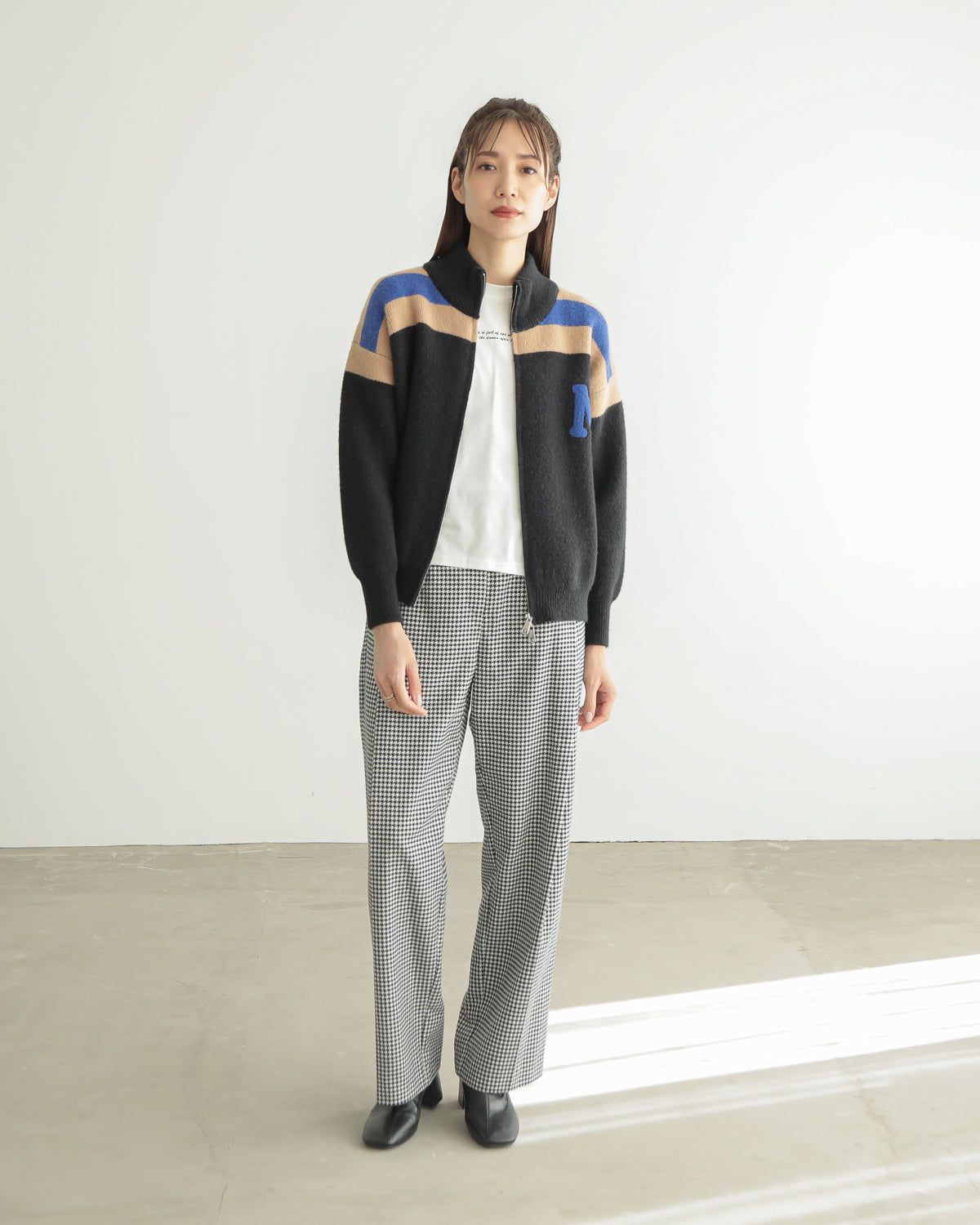 M patchwork cardigan