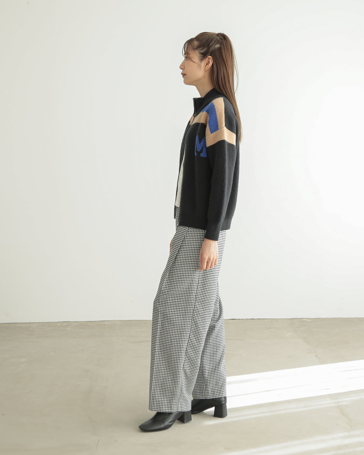 M patchwork cardigan