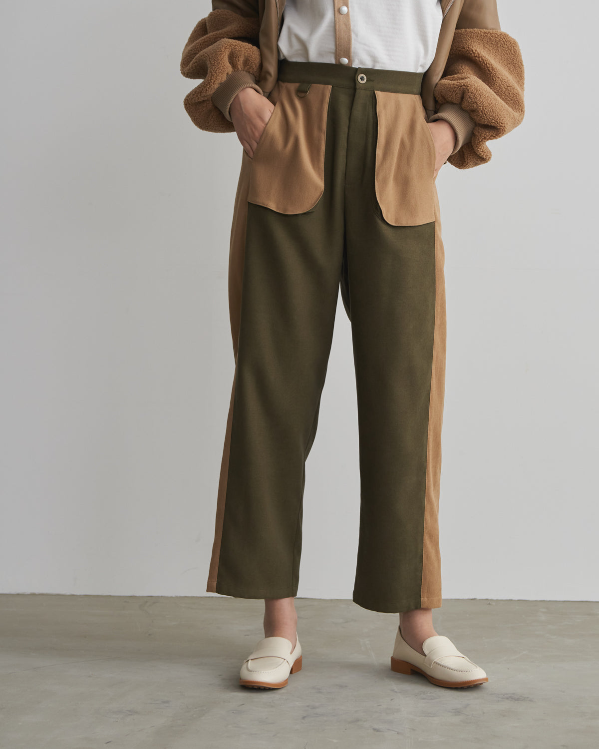 pocket side colored pants