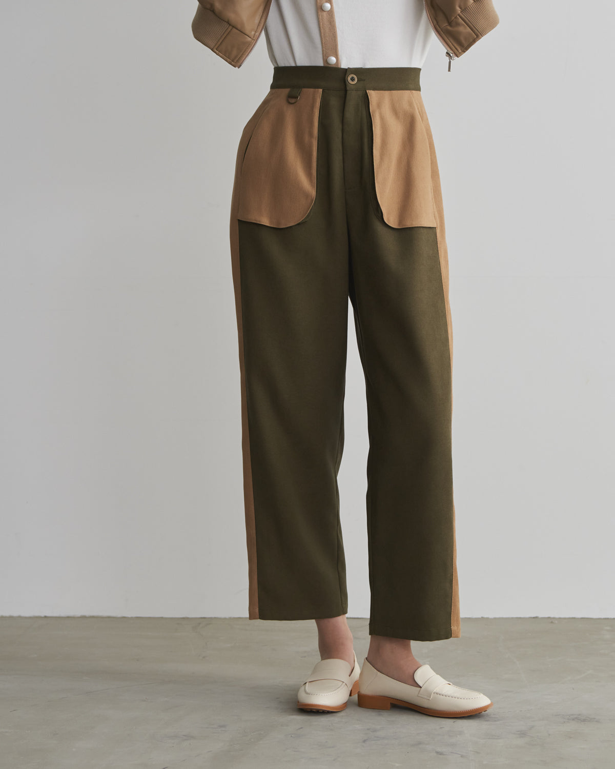 pocket side colored pants
