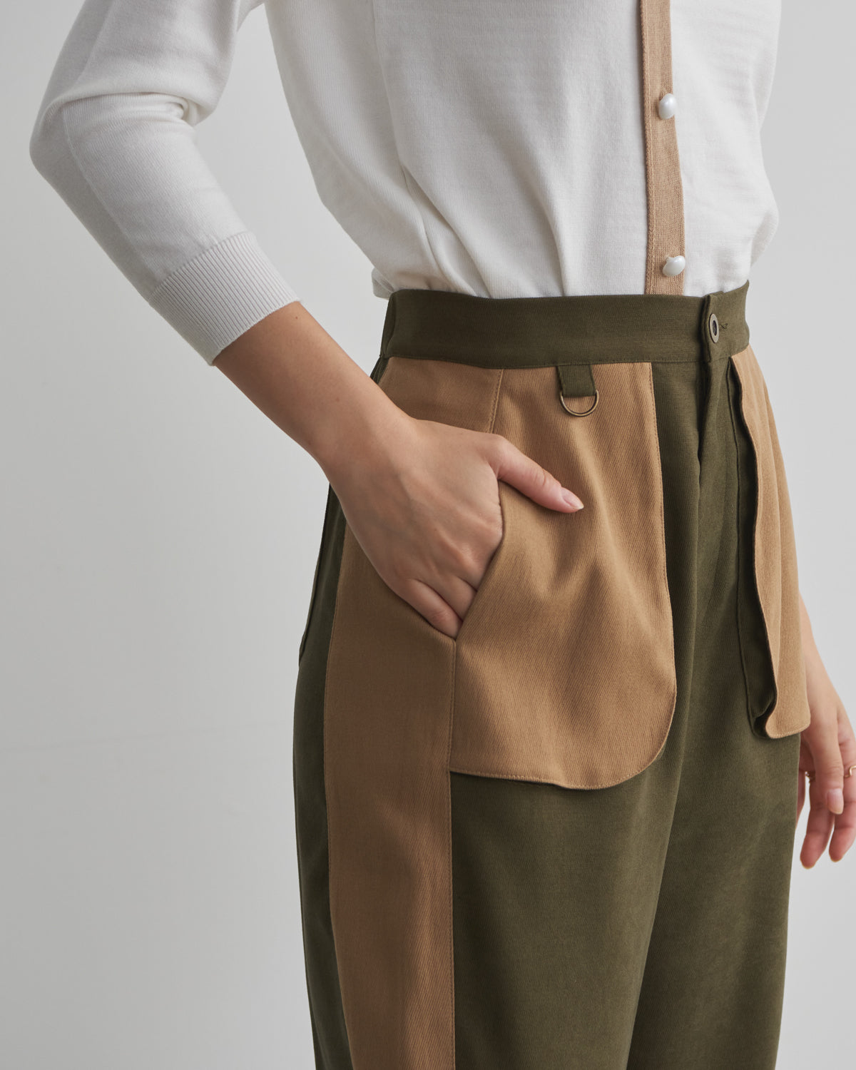 pocket side colored pants