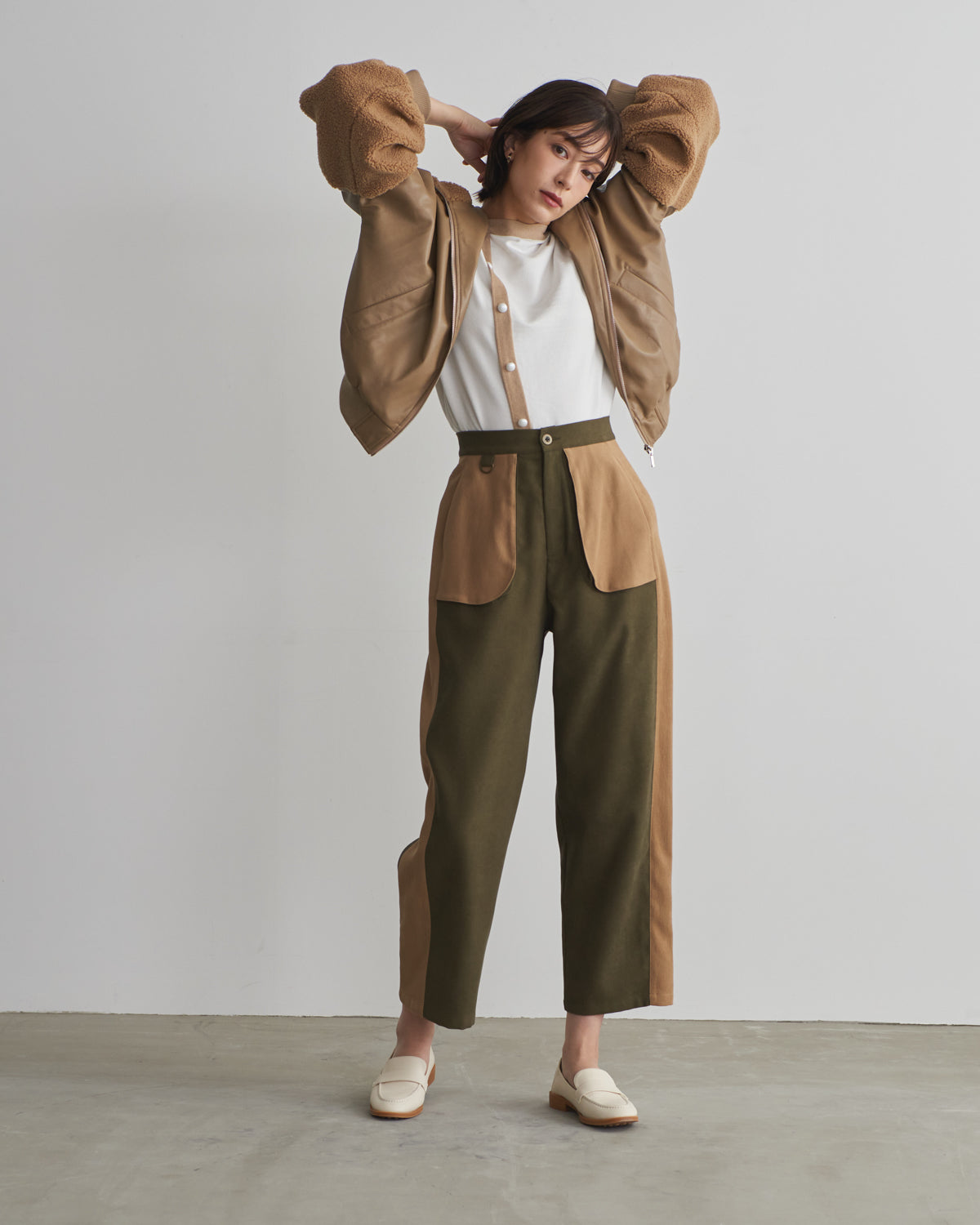 pocket side colored pants
