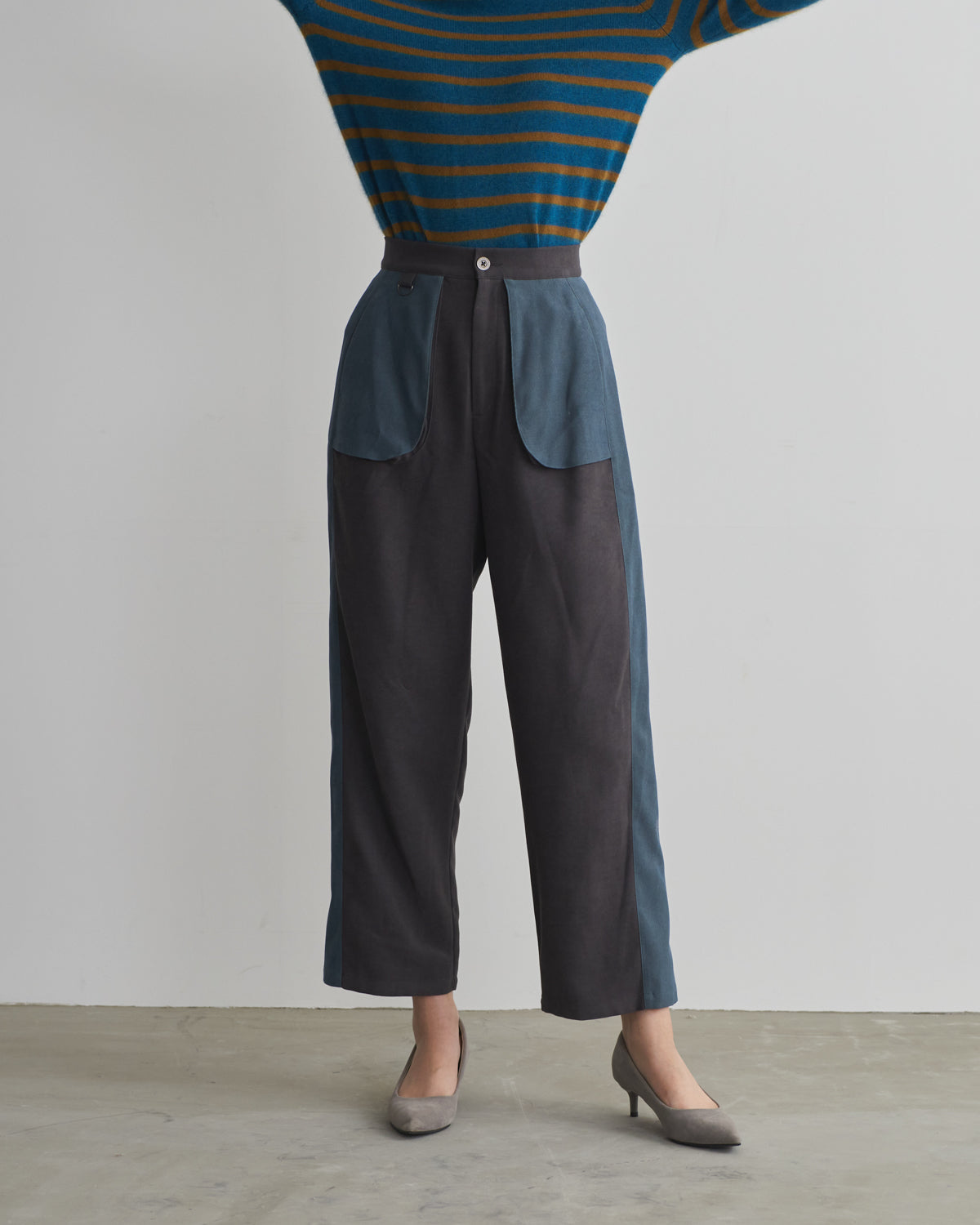 pocket side colored pants