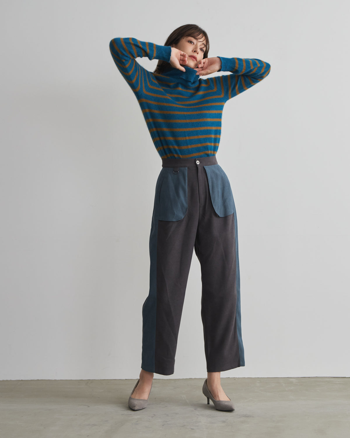 pocket side colored pants
