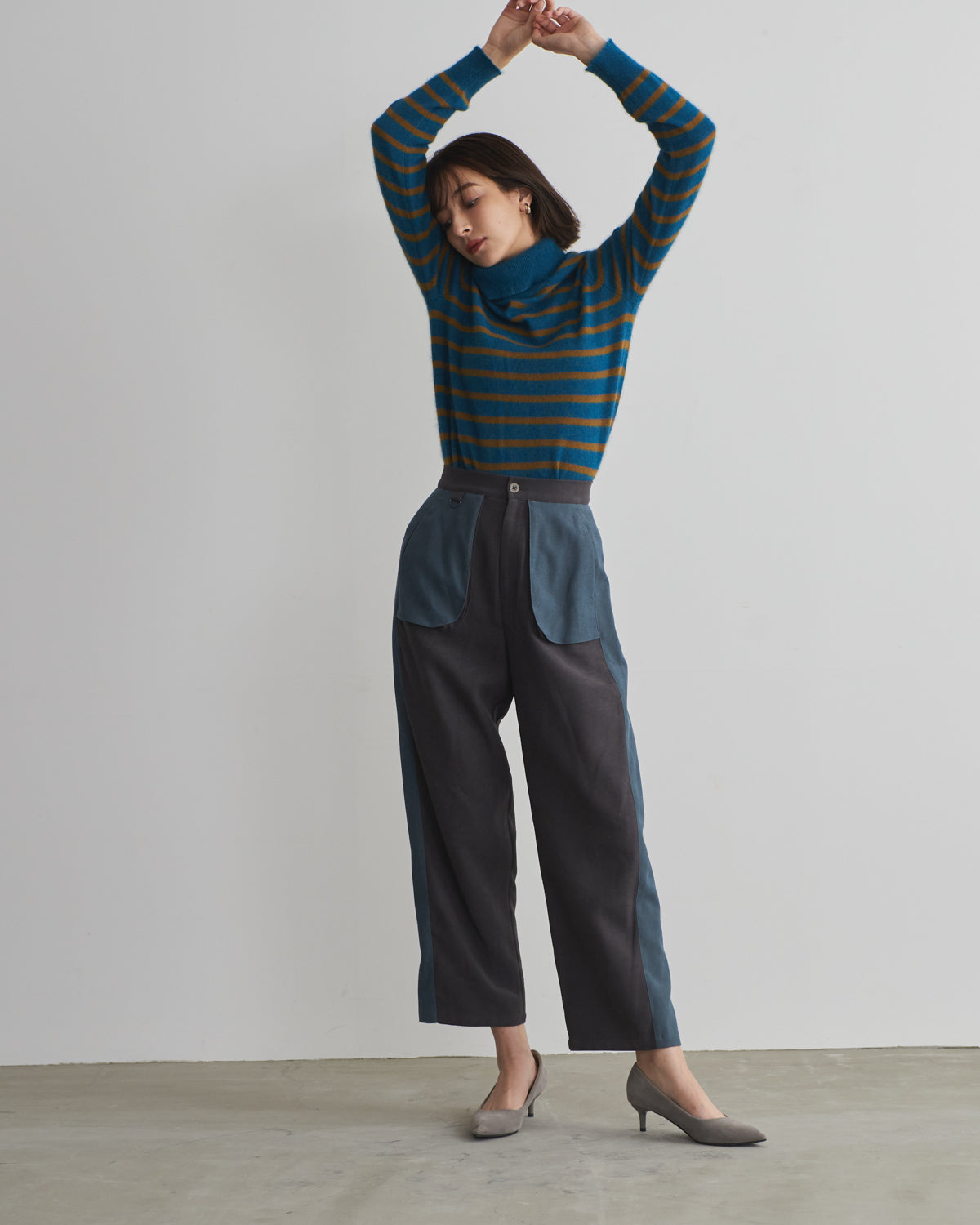 pocket side colored pants