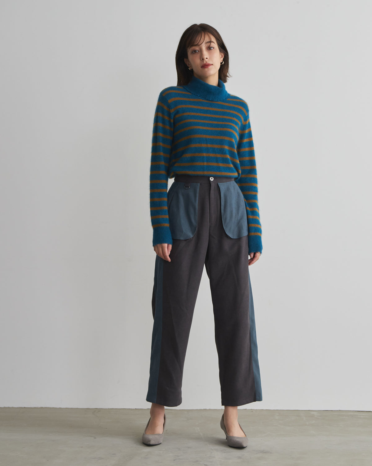 pocket side colored pants