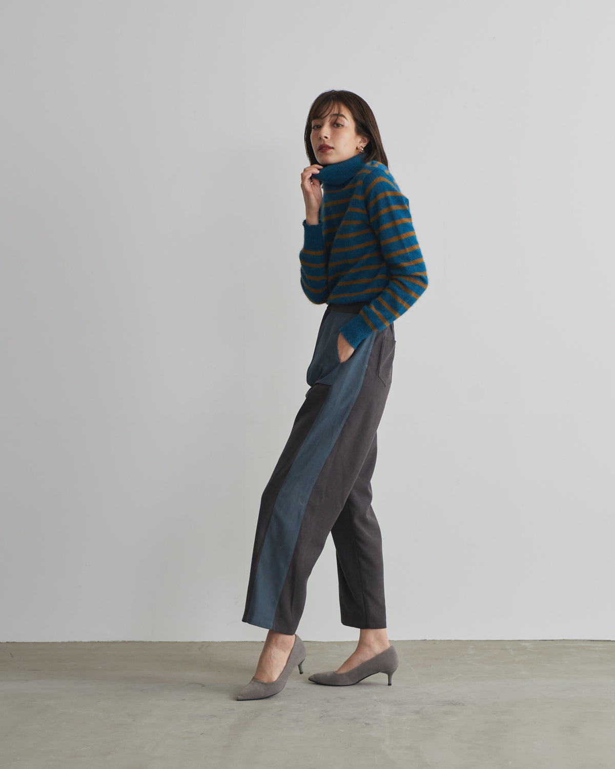 pocket side colored pants