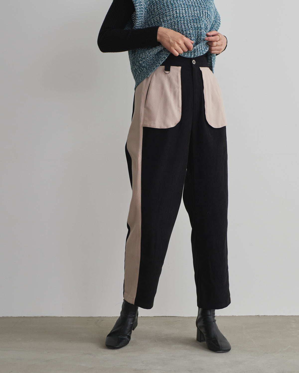 pocket side colored pants