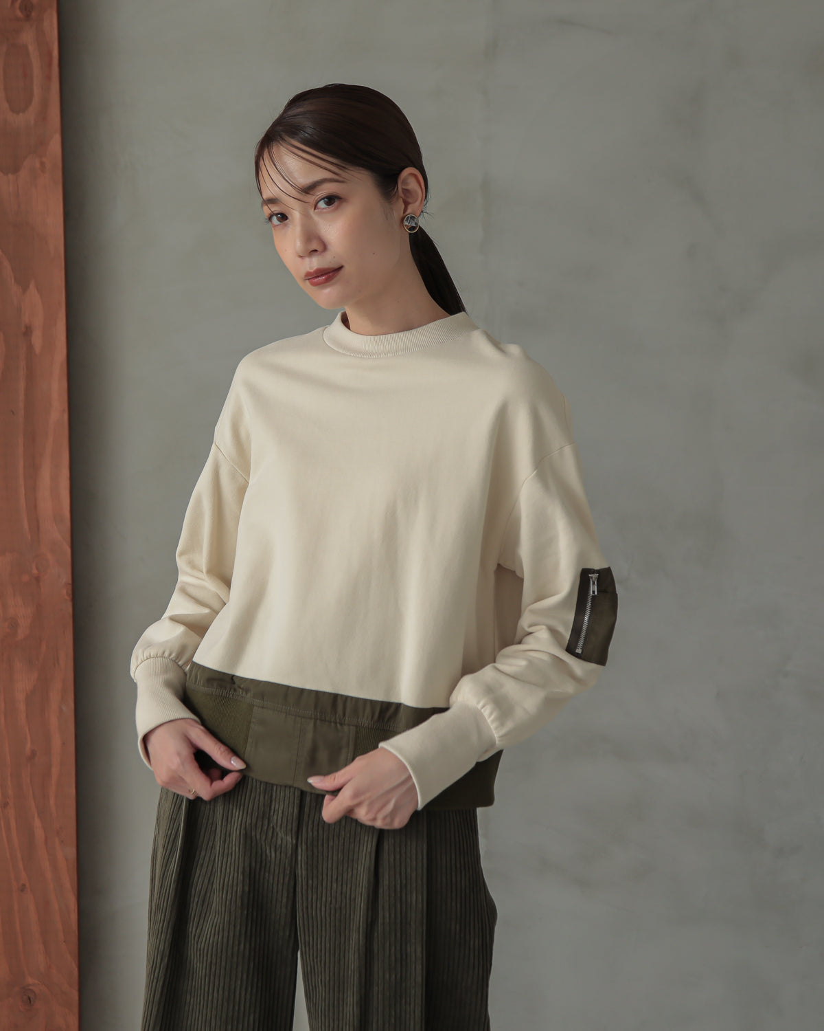 fleece lining pullover