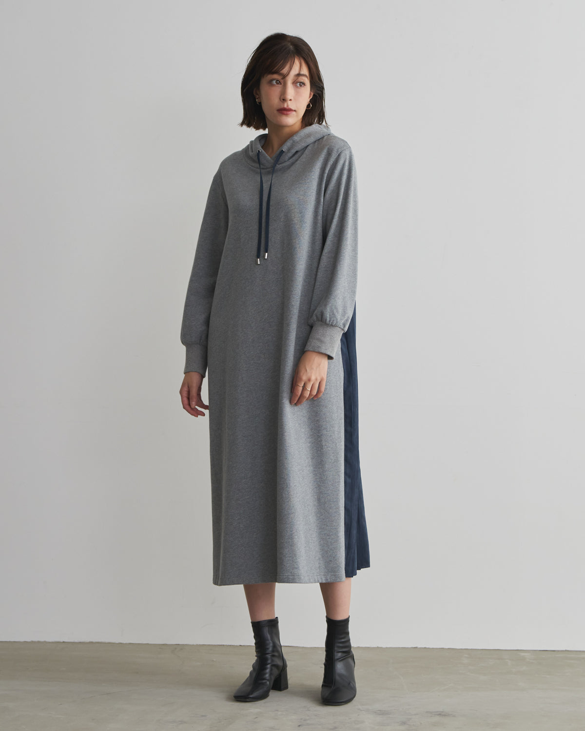 back pleats brushed lining one piece
