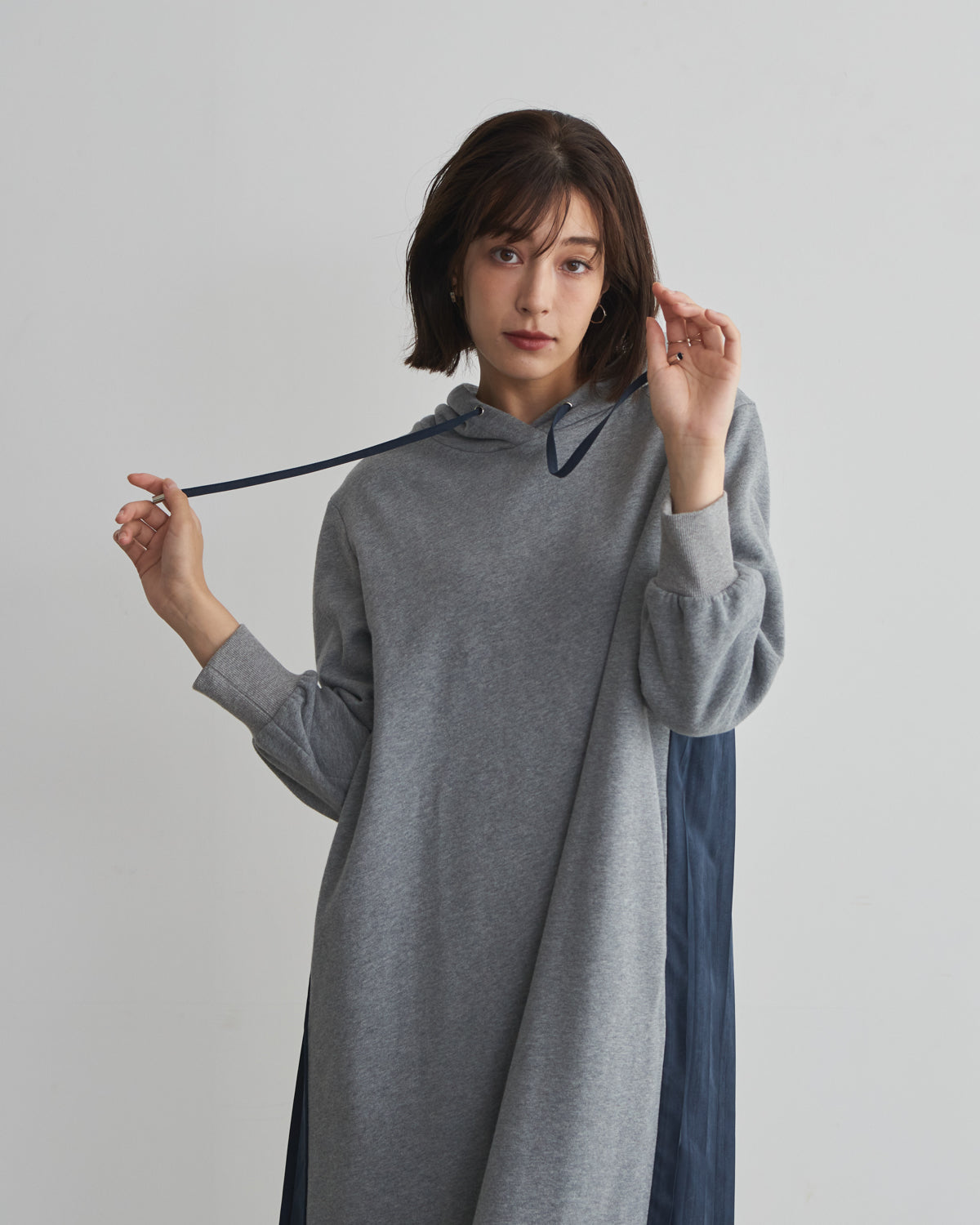 back pleats brushed lining one piece