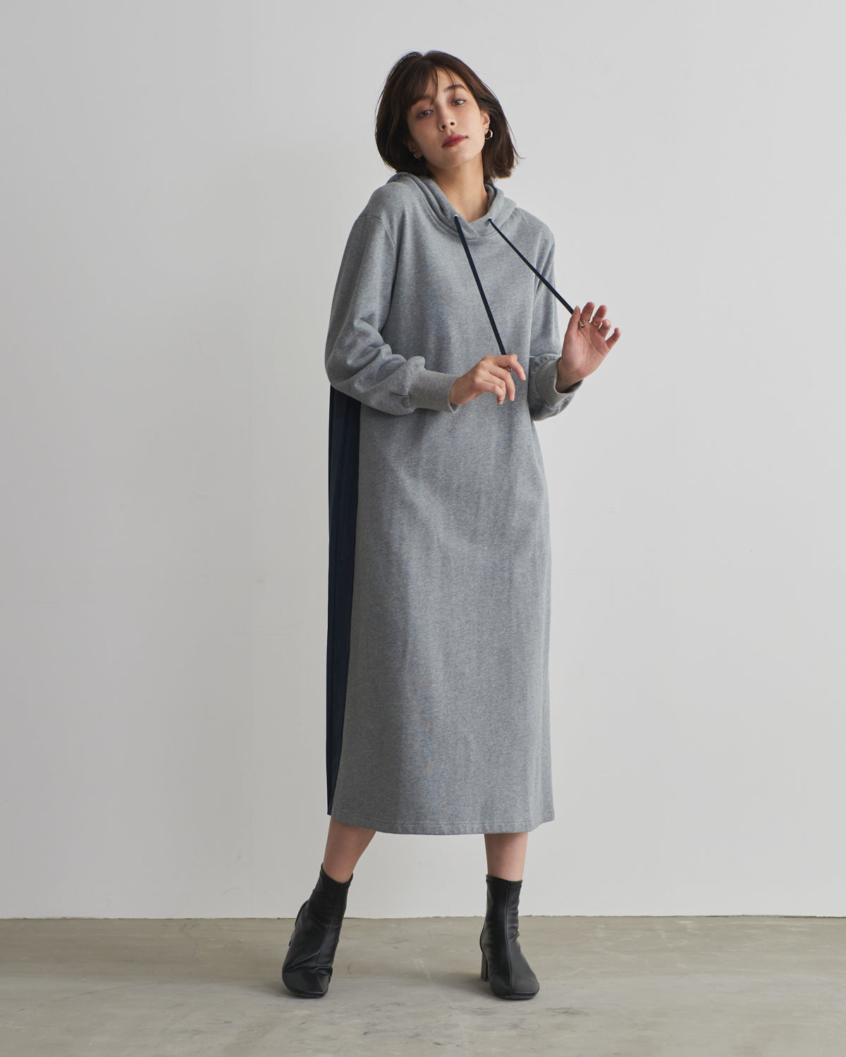 back pleats brushed lining one piece