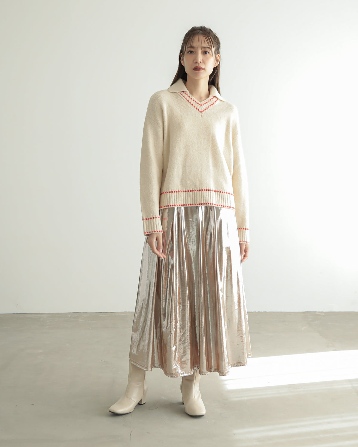 skipper collar pullover