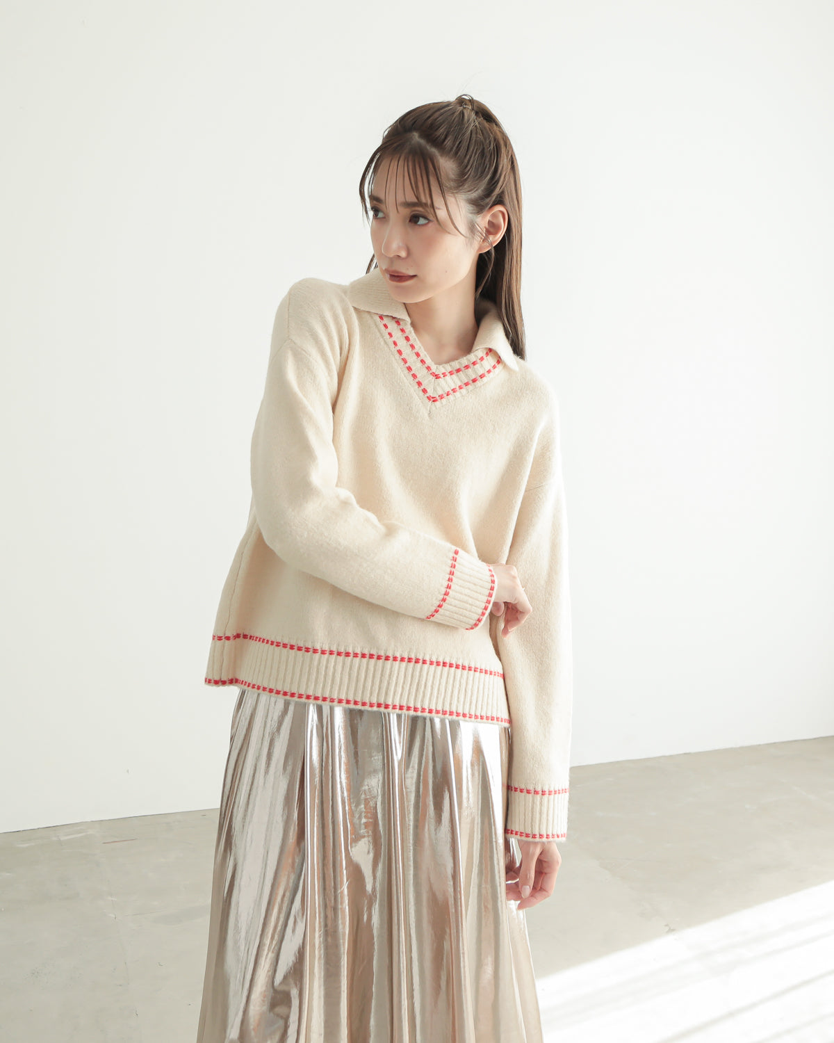 skipper collar pullover