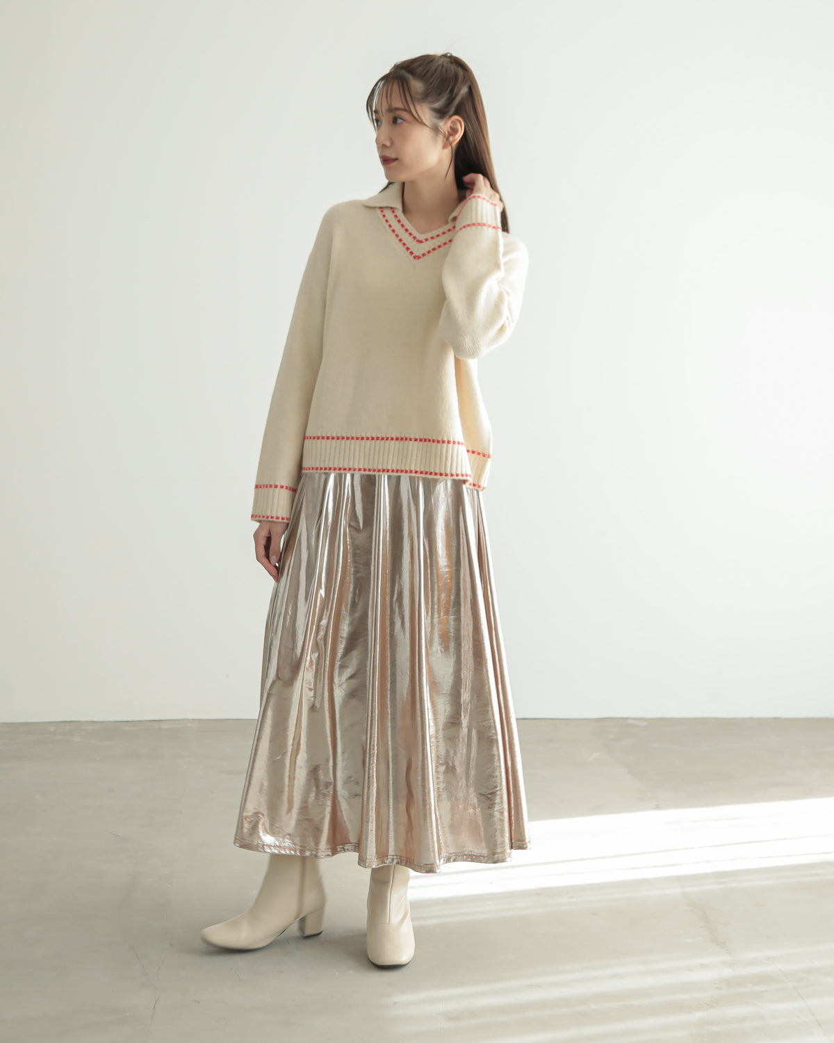 skipper collar pullover