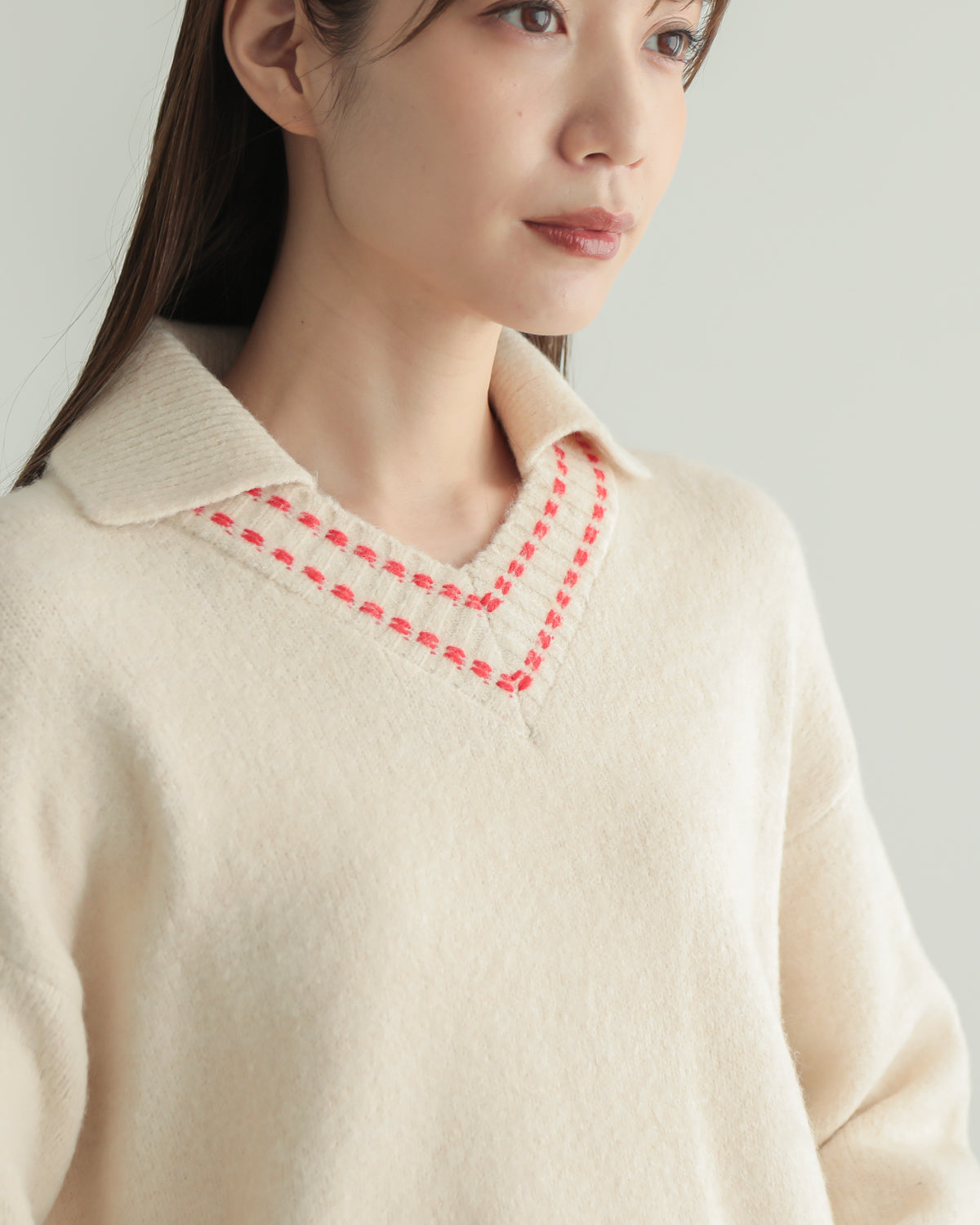 skipper collar pullover