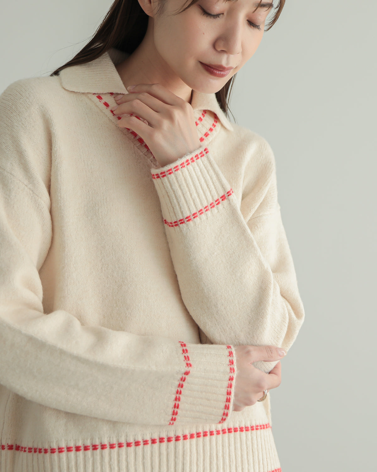 skipper collar pullover