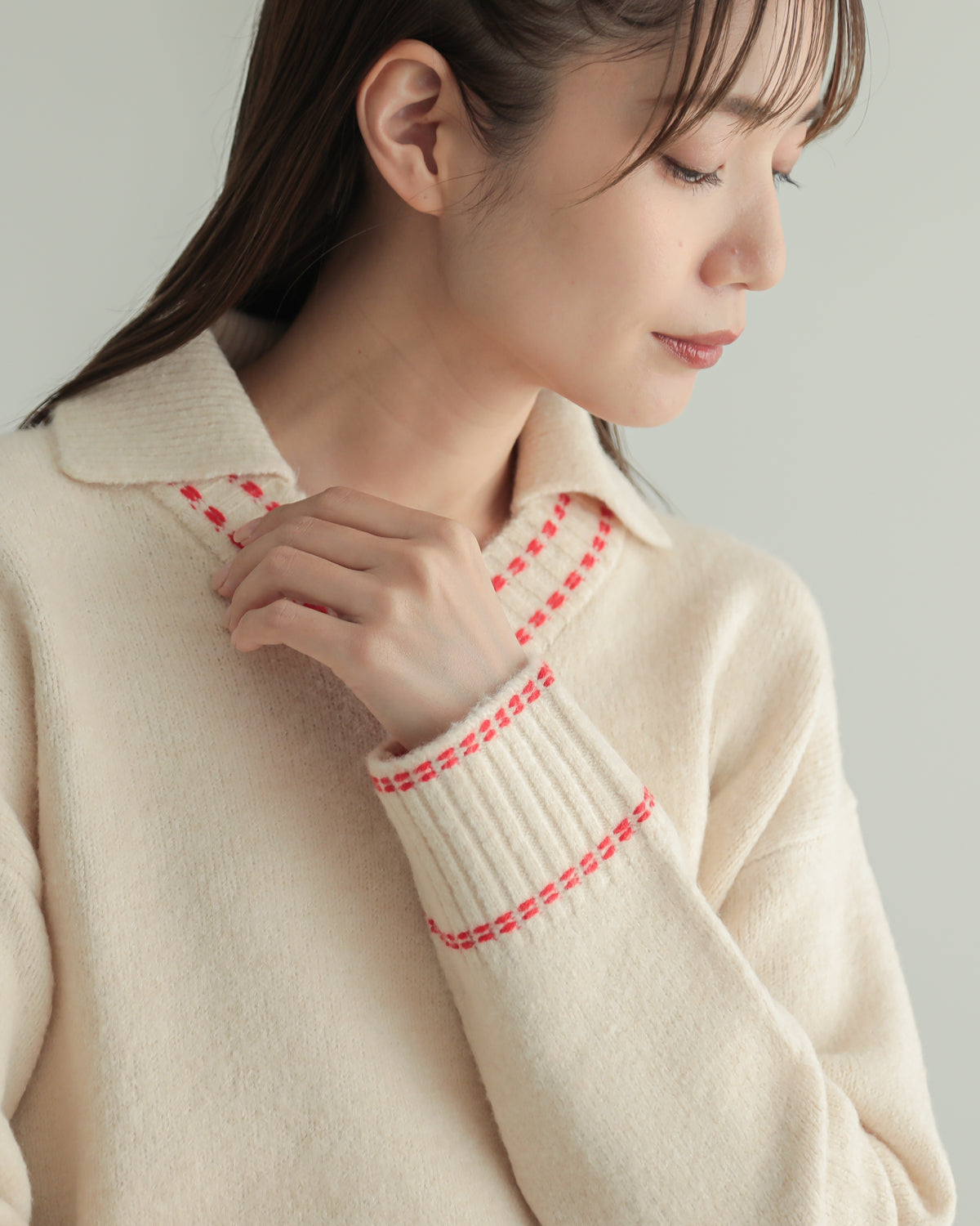 skipper collar pullover