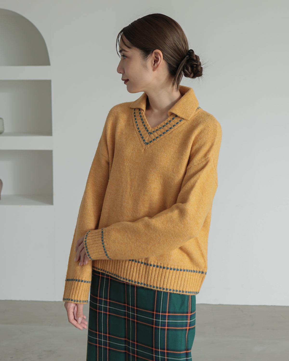 skipper collar pullover