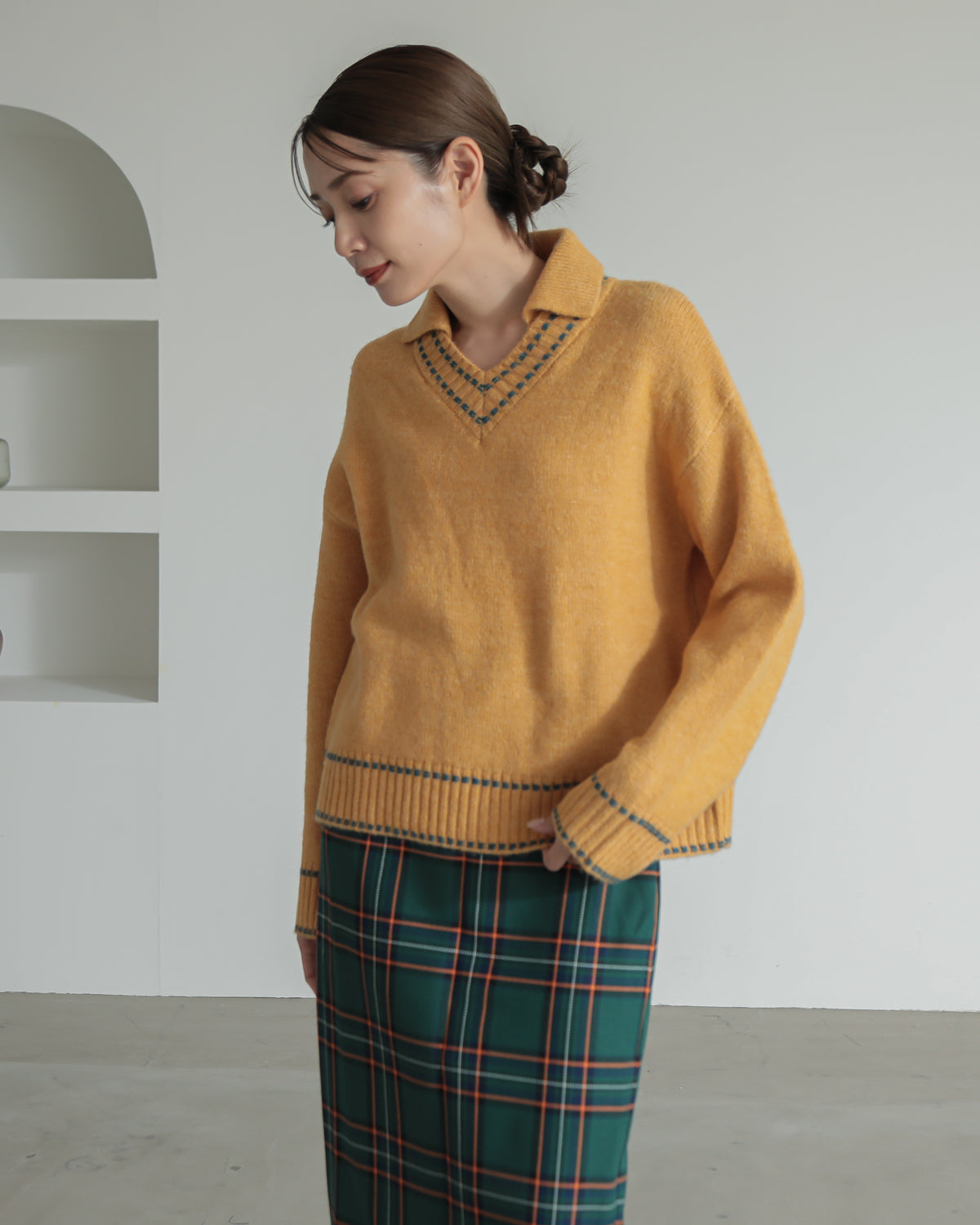 skipper collar pullover