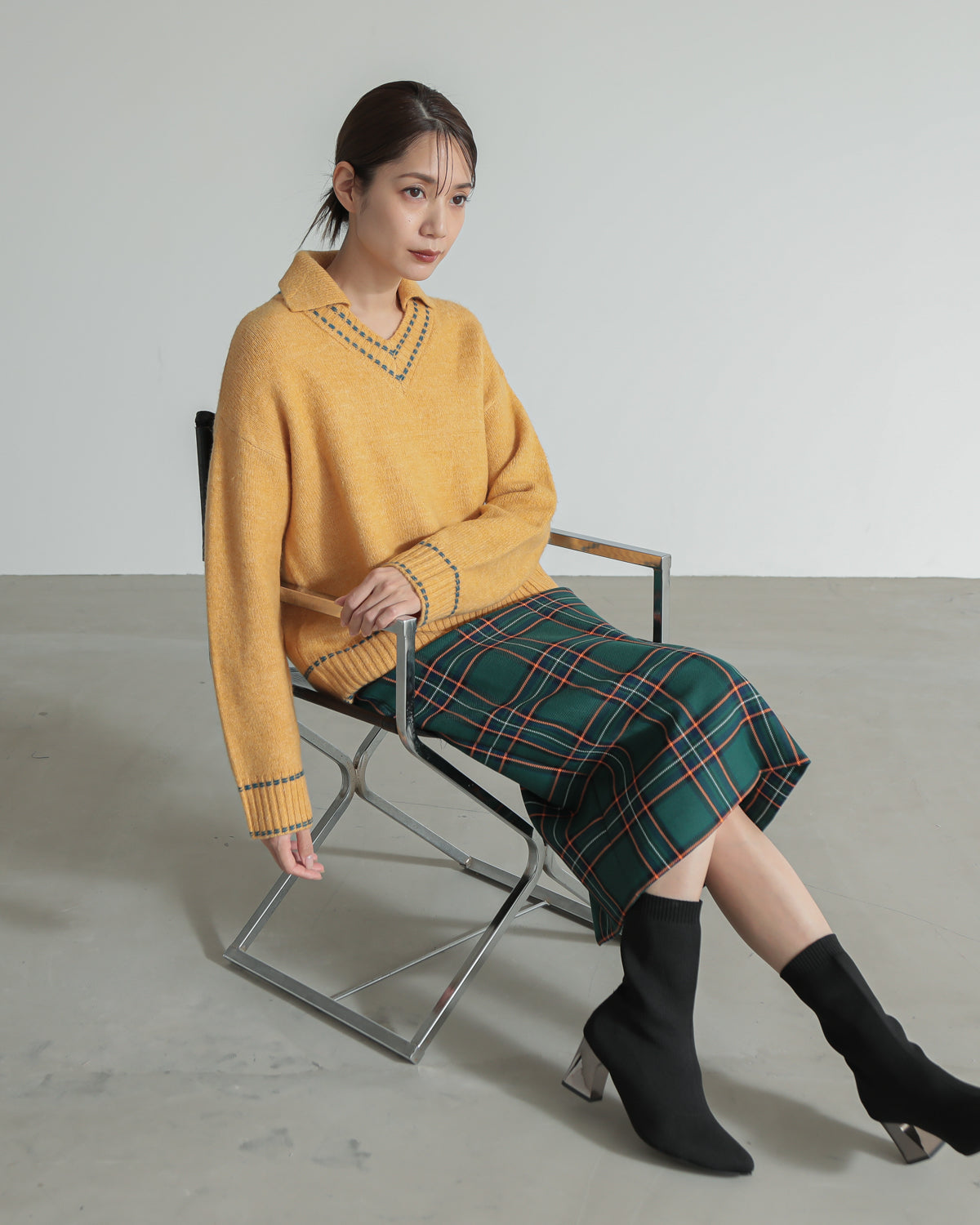 skipper collar pullover