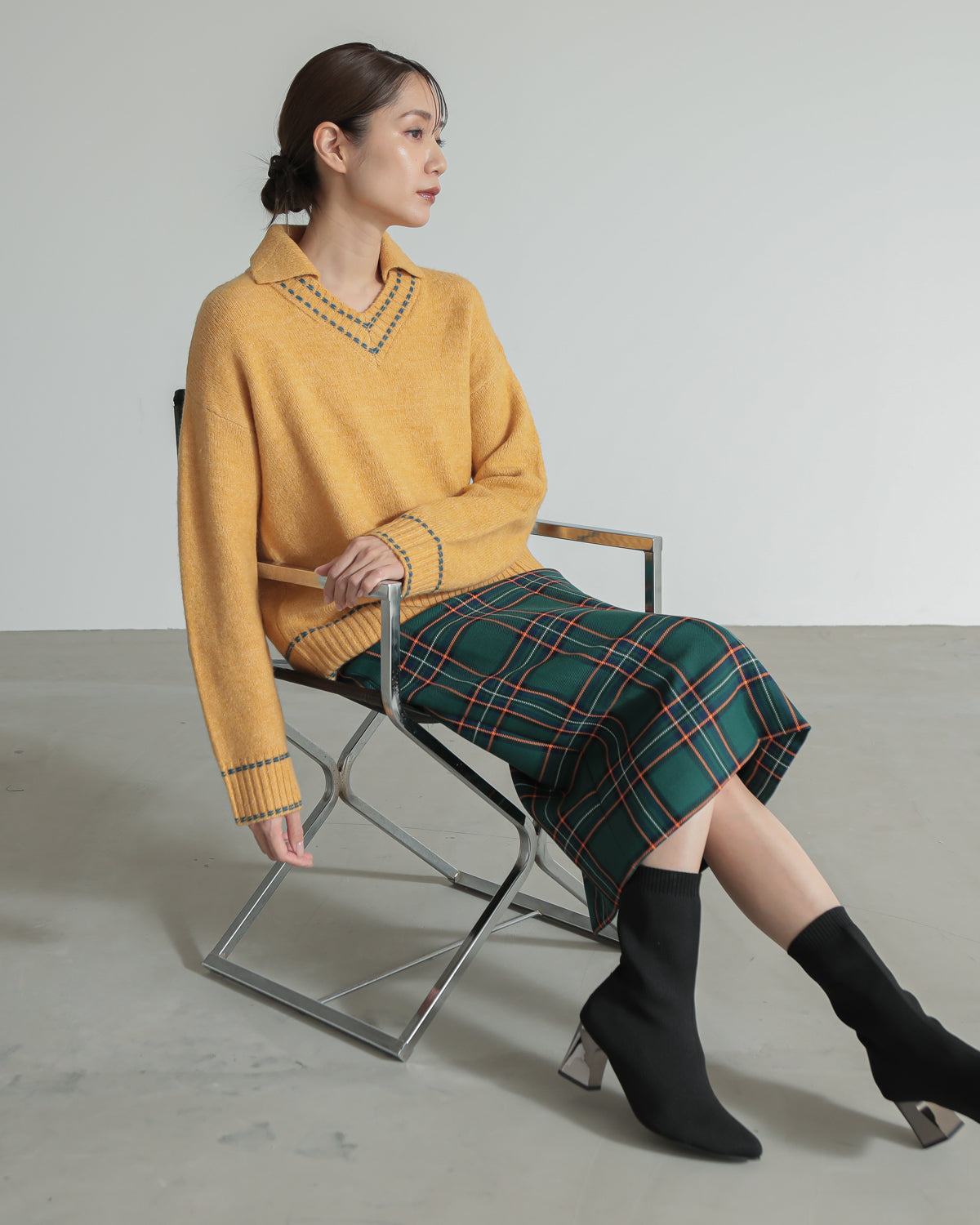 skipper collar pullover
