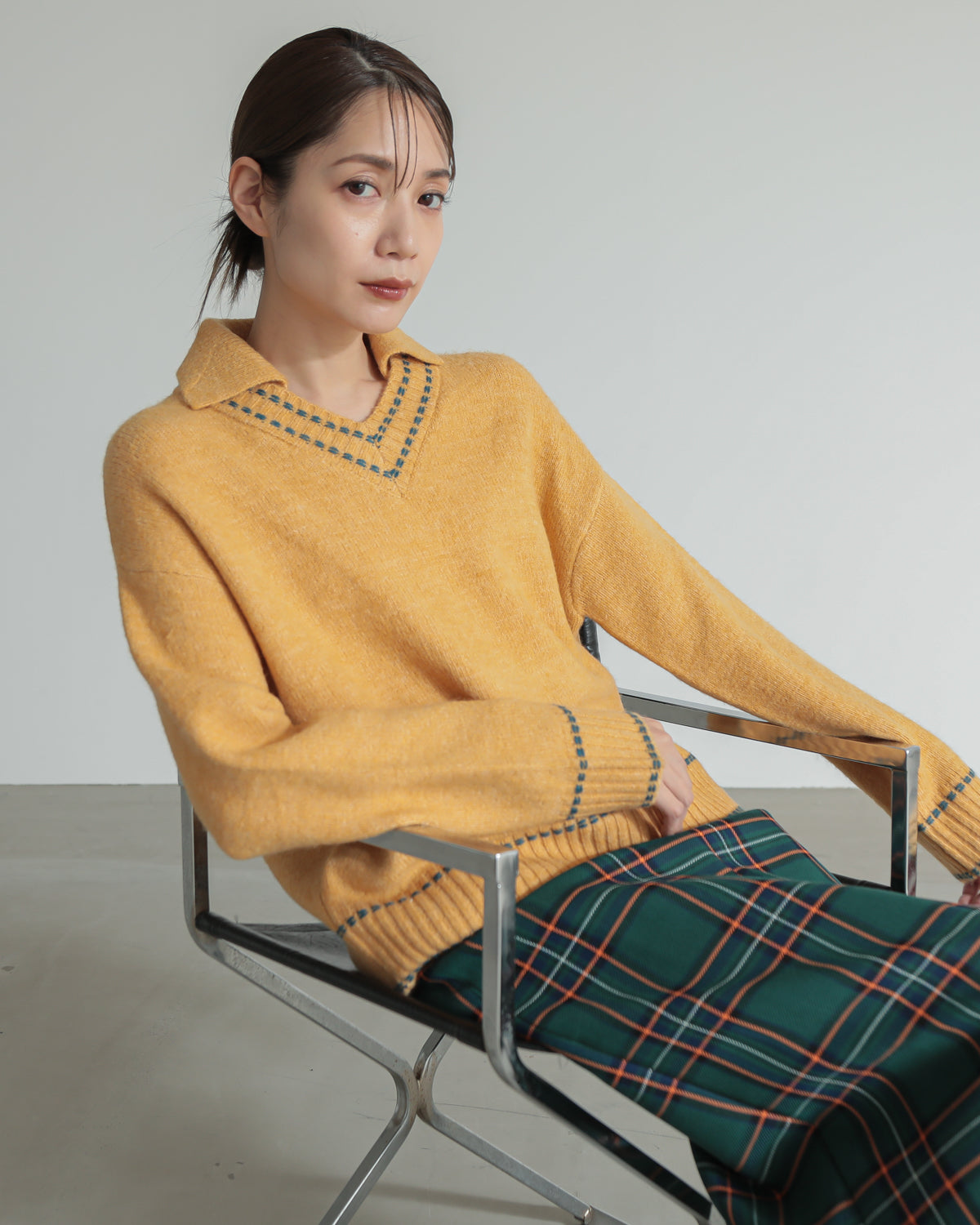 skipper collar pullover