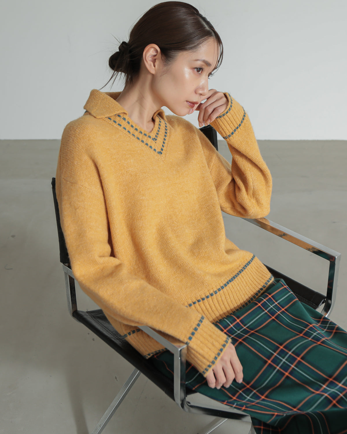 skipper collar pullover