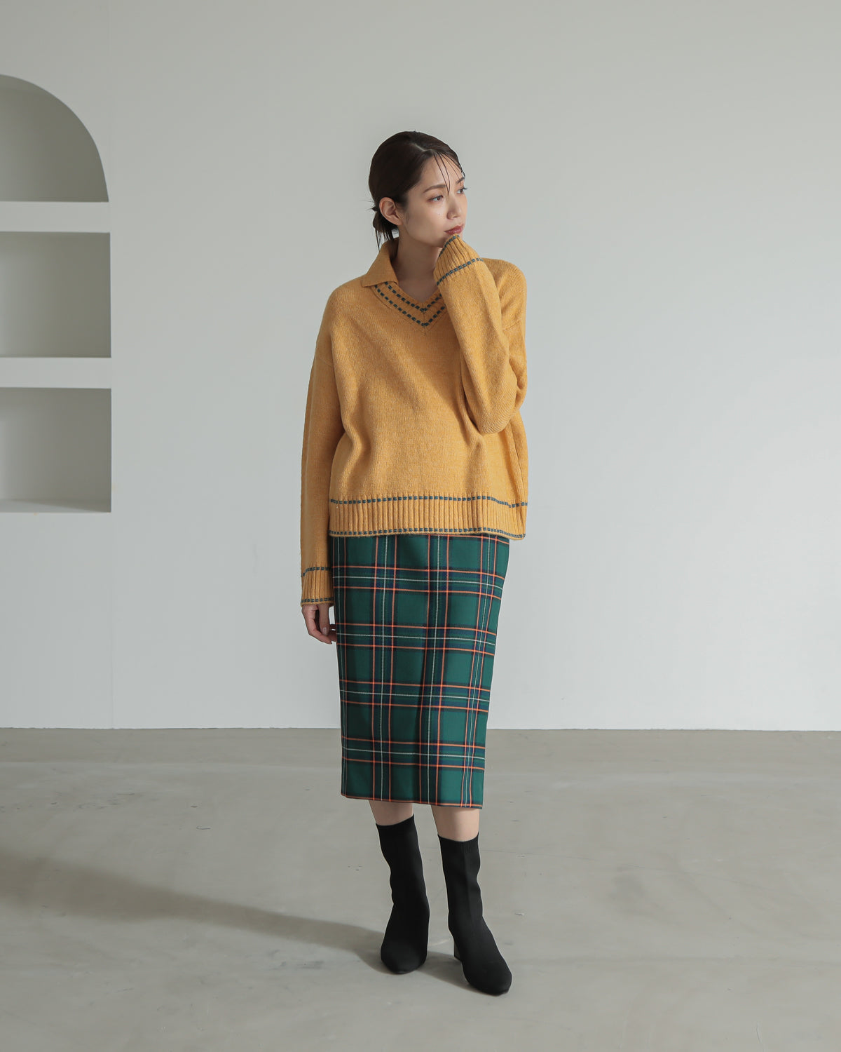 skipper collar pullover