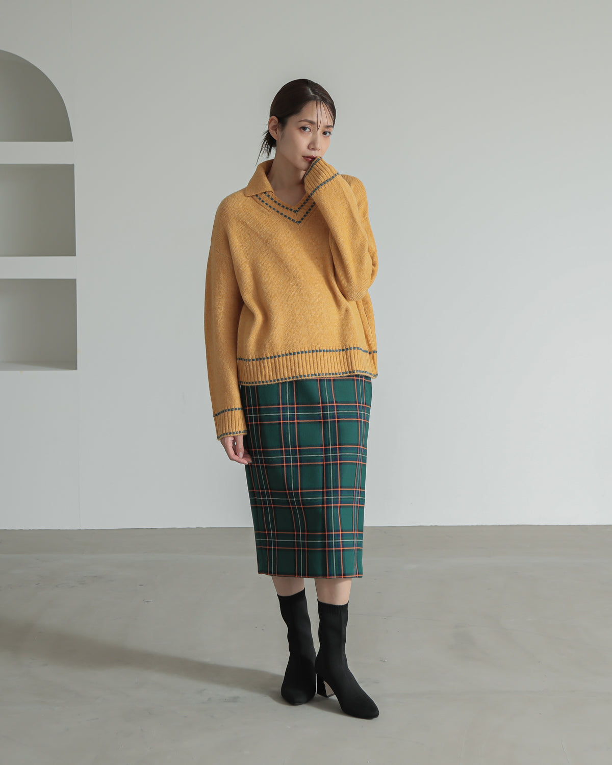 skipper collar pullover