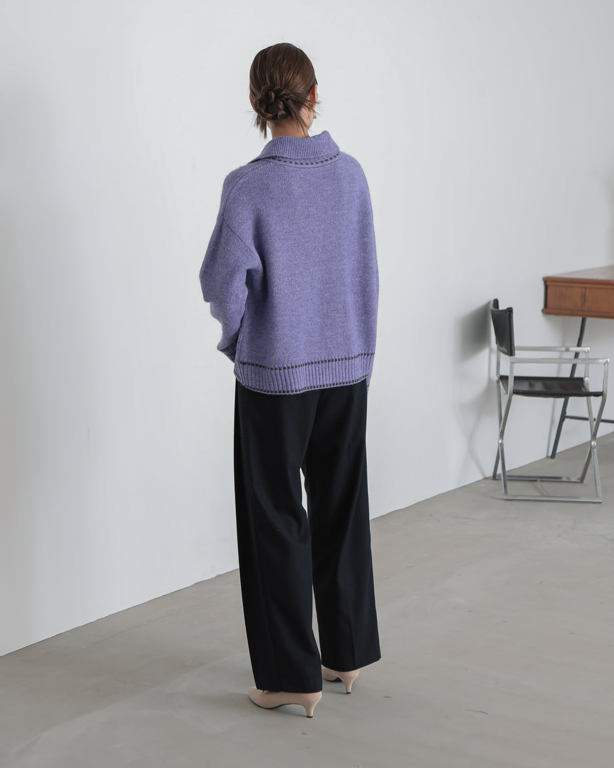 skipper collar pullover