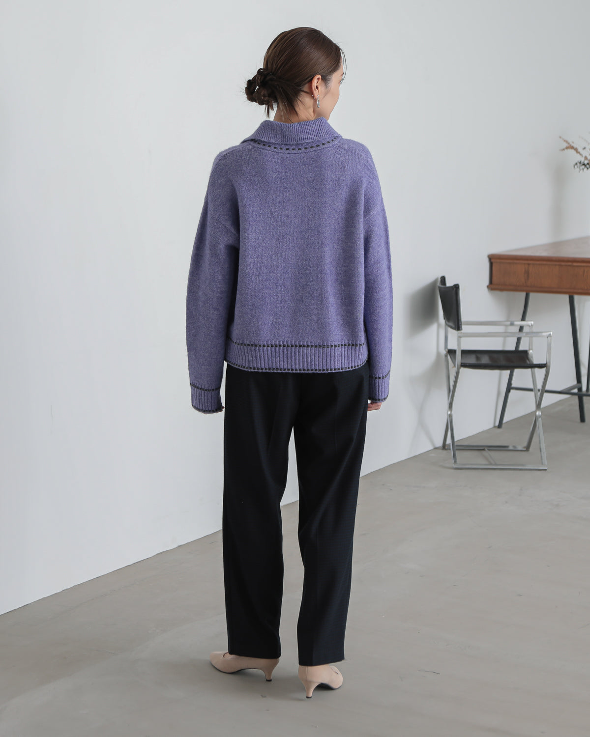 skipper collar pullover