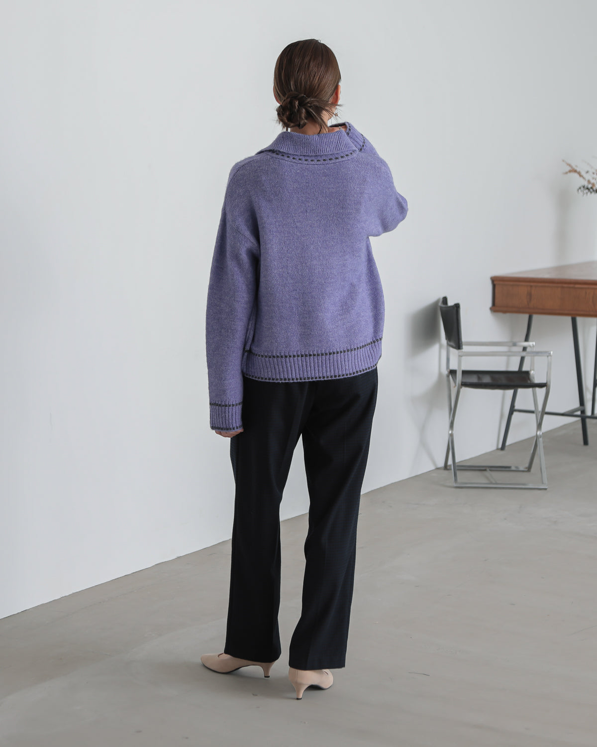 skipper collar pullover