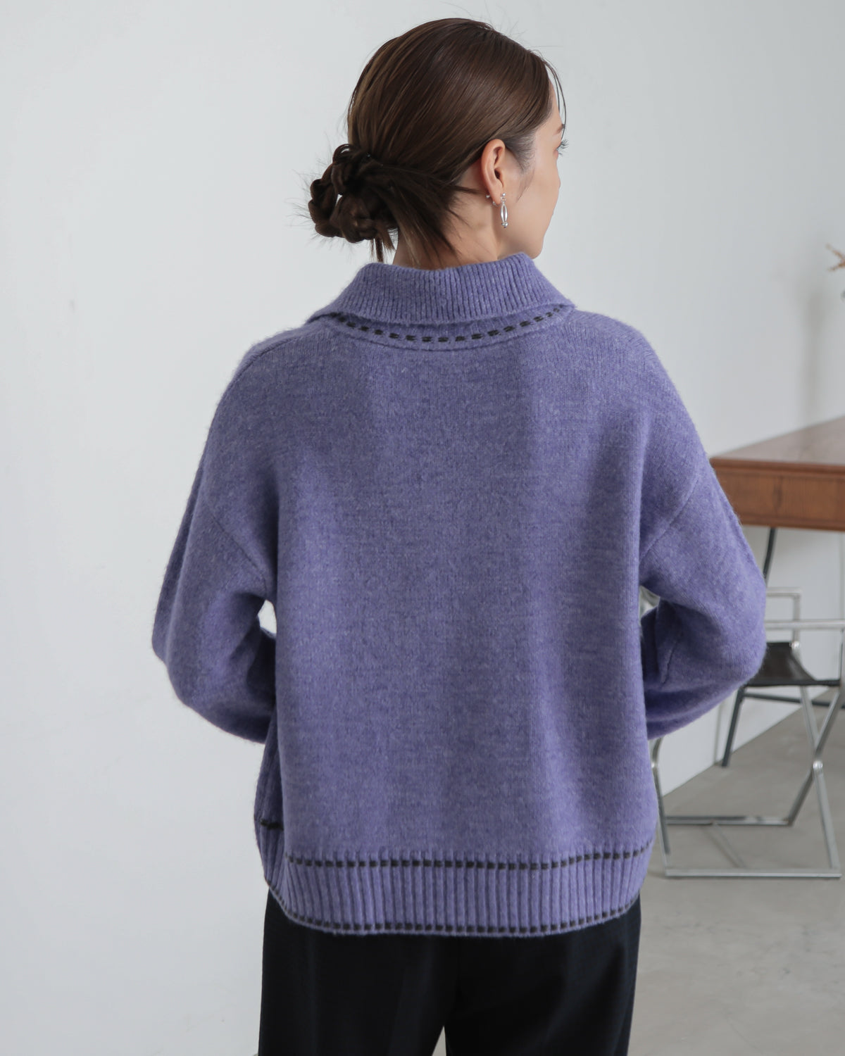 skipper collar pullover