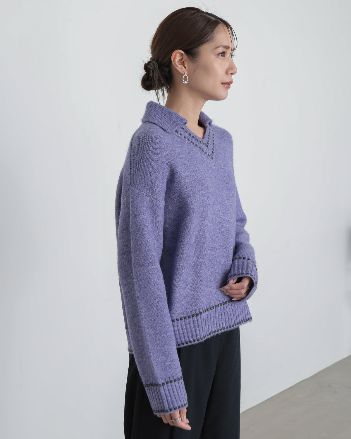 skipper collar pullover