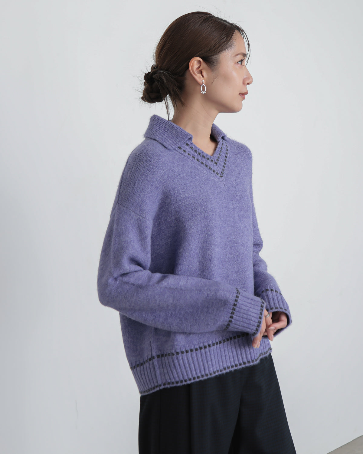 skipper collar pullover