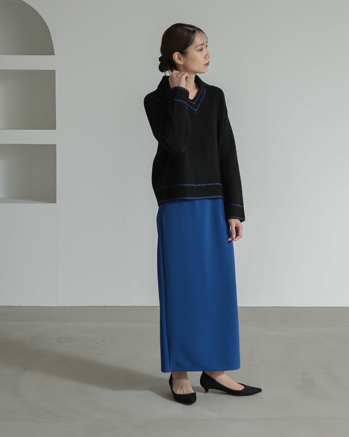 skipper collar pullover
