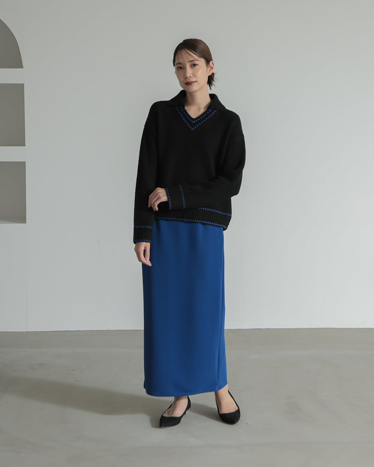 skipper collar pullover