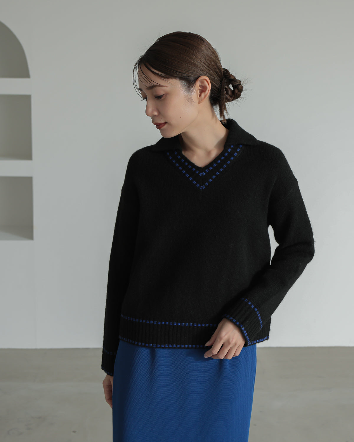 skipper collar pullover