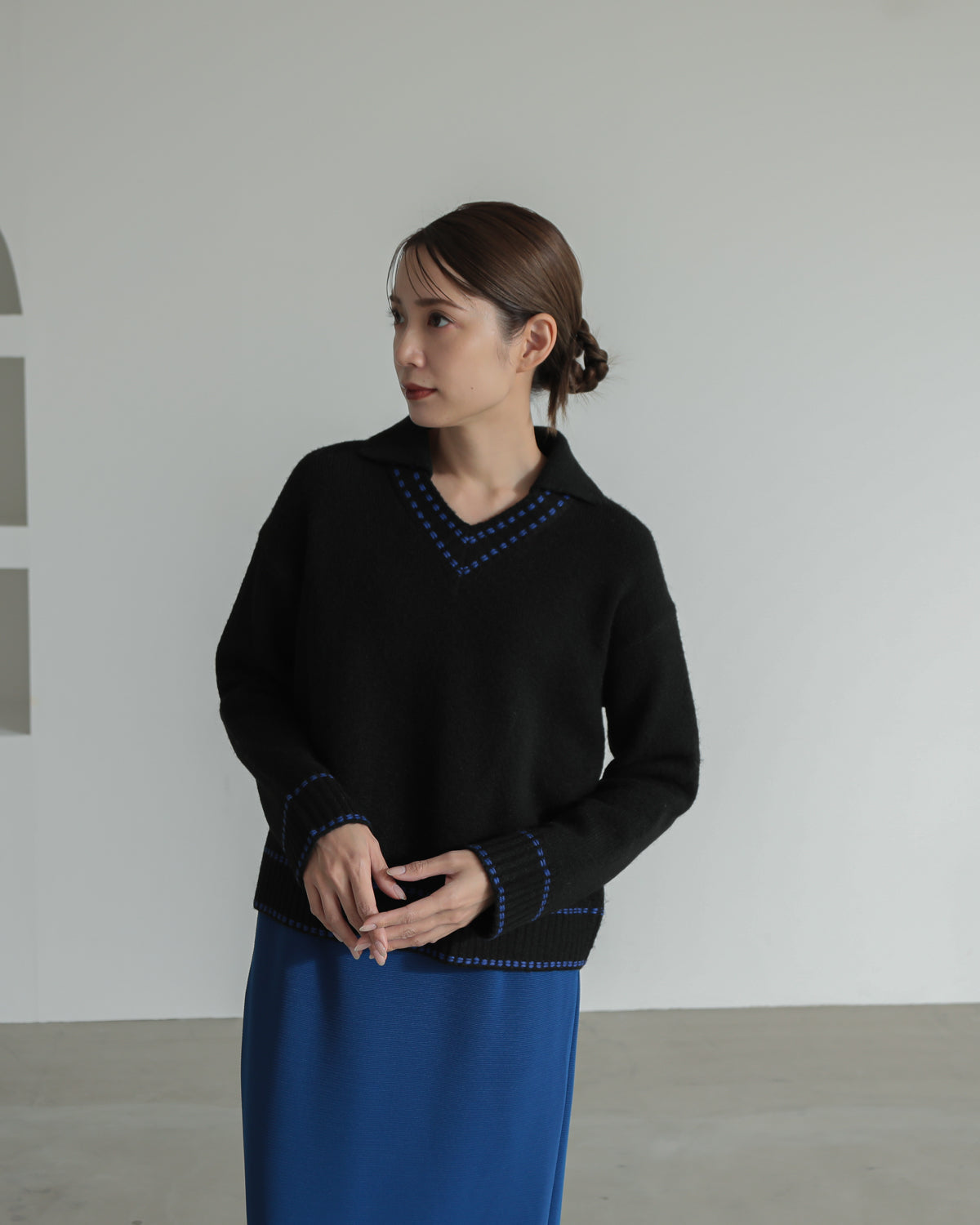 skipper collar pullover