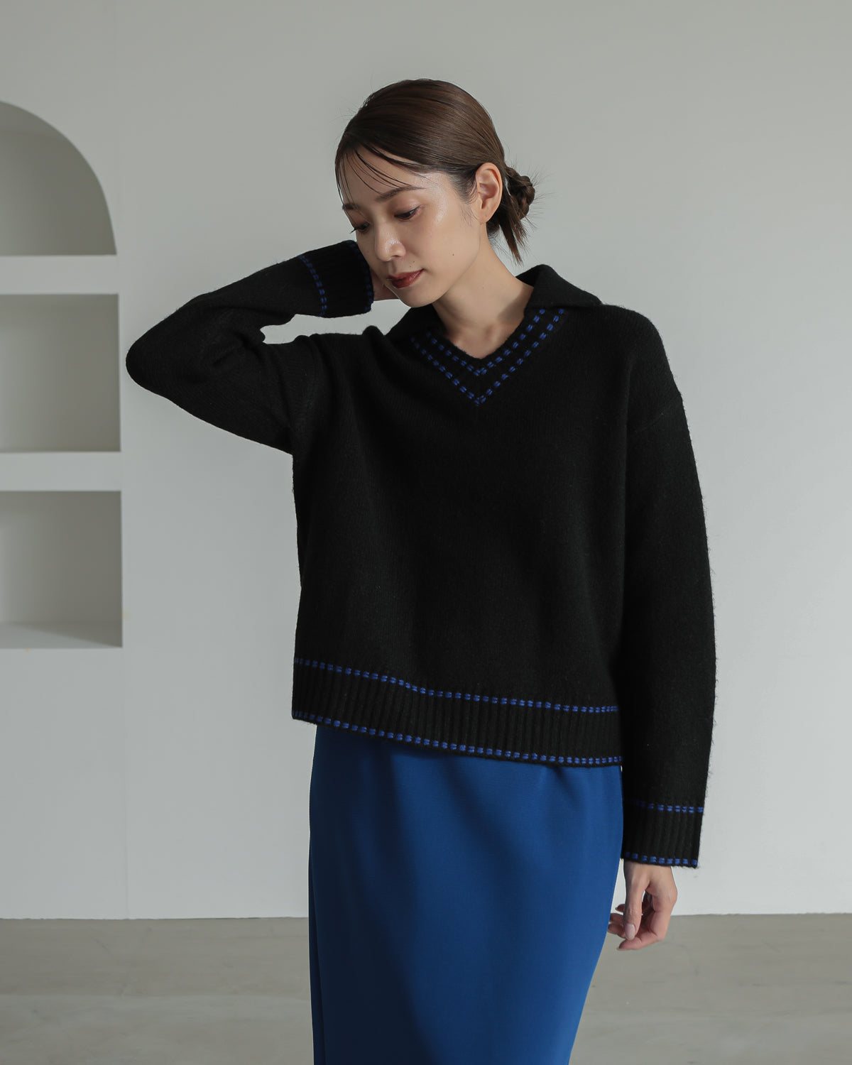 skipper collar pullover