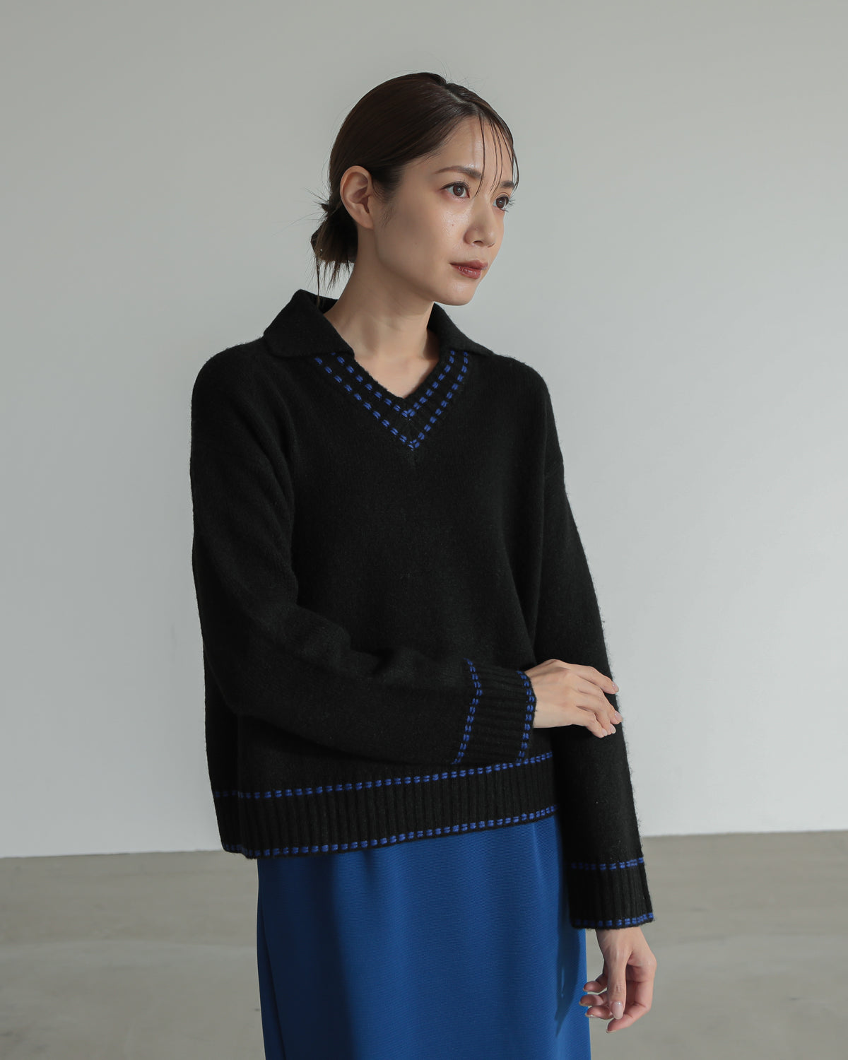 skipper collar pullover