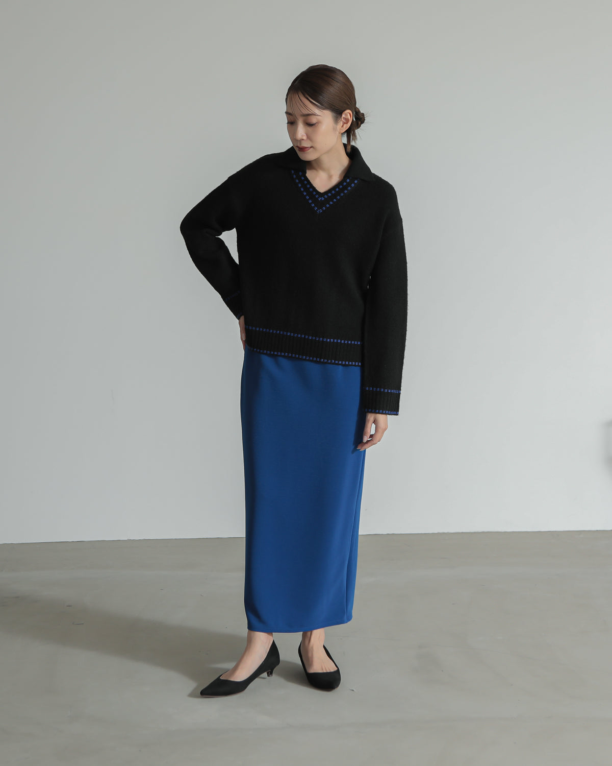 skipper collar pullover