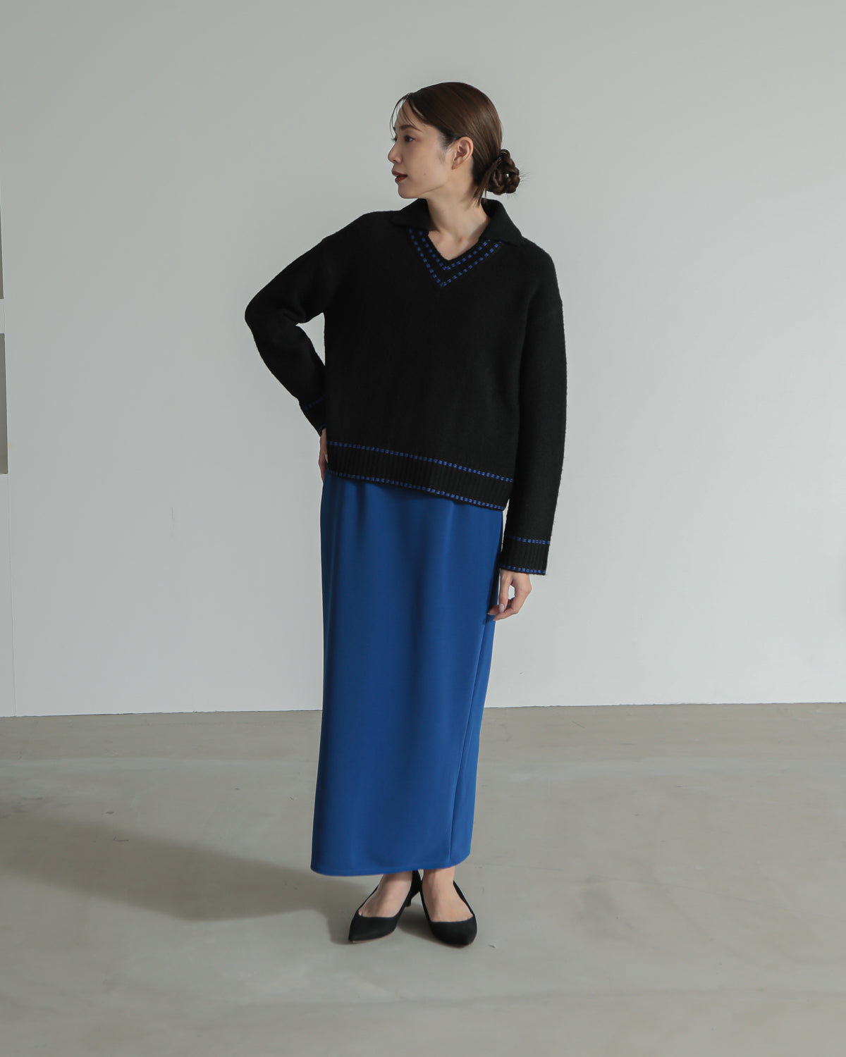 skipper collar pullover