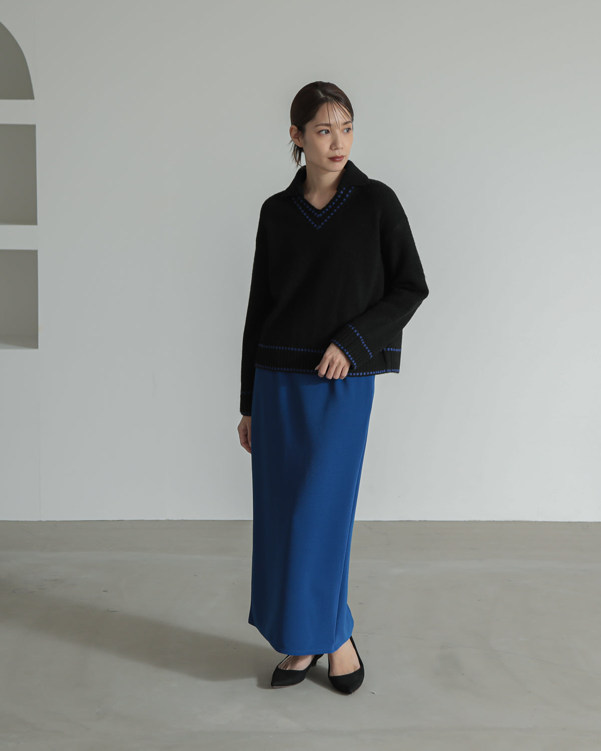 skipper collar pullover