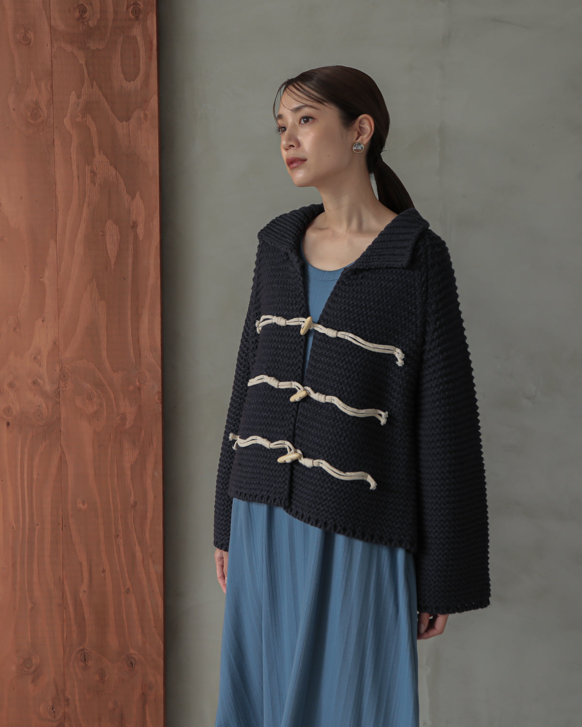 1.5g torgu button cardigan