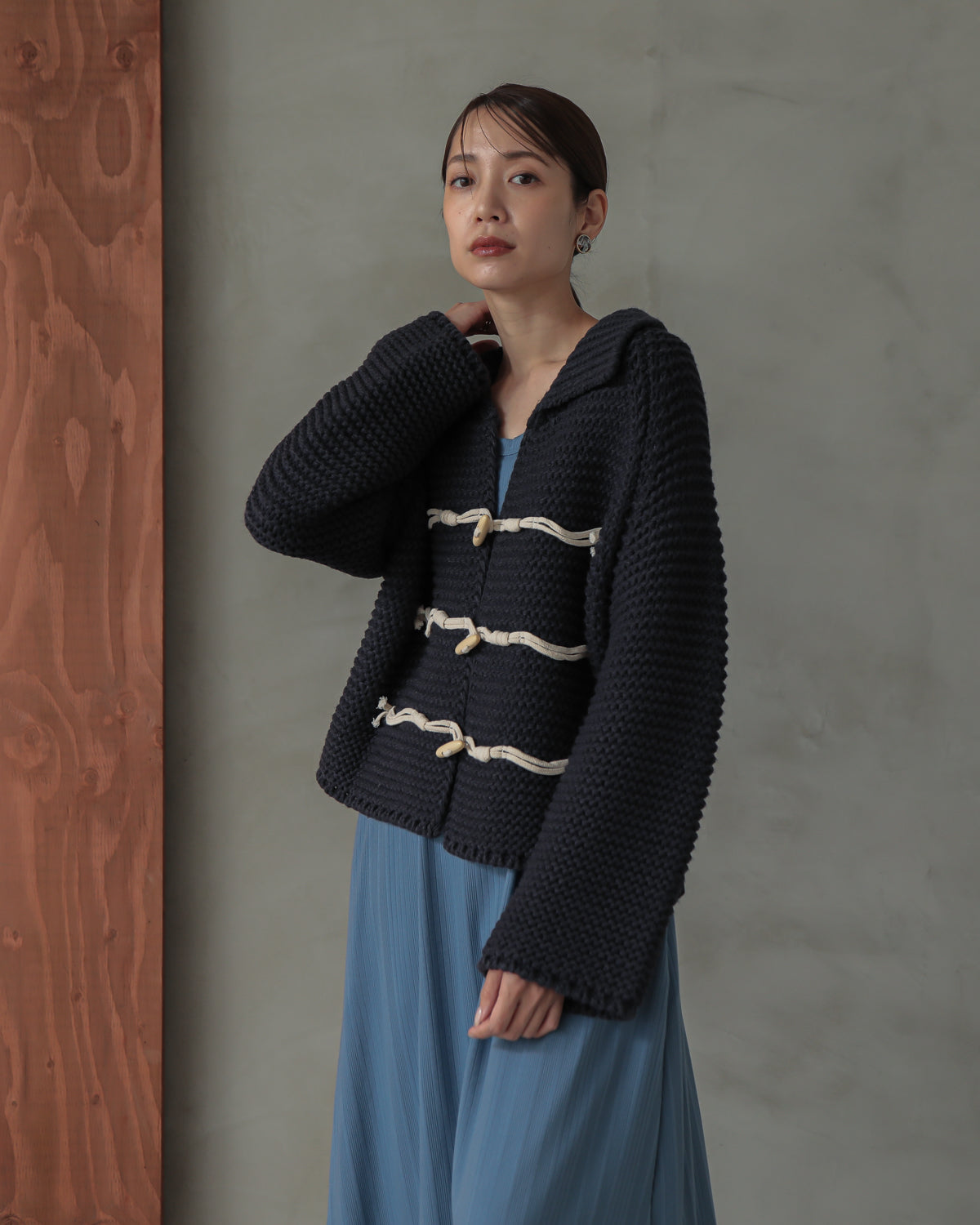 1.5g torgu button cardigan
