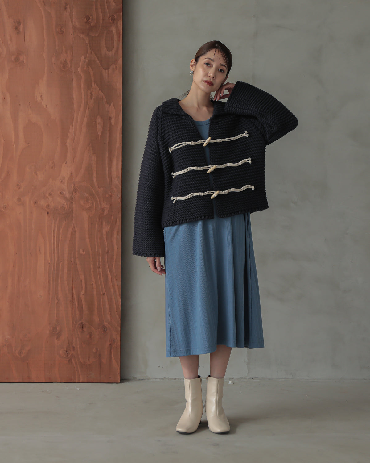 1.5g torgu button cardigan
