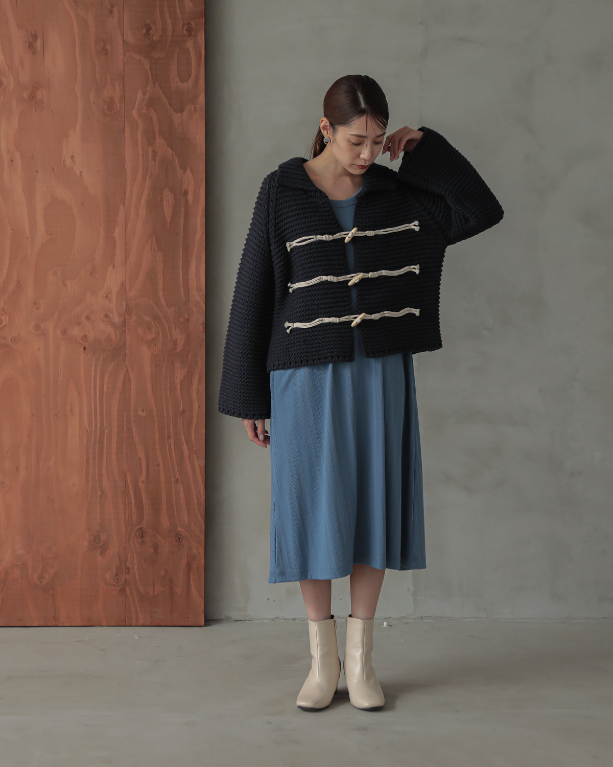 1.5g torgu button cardigan